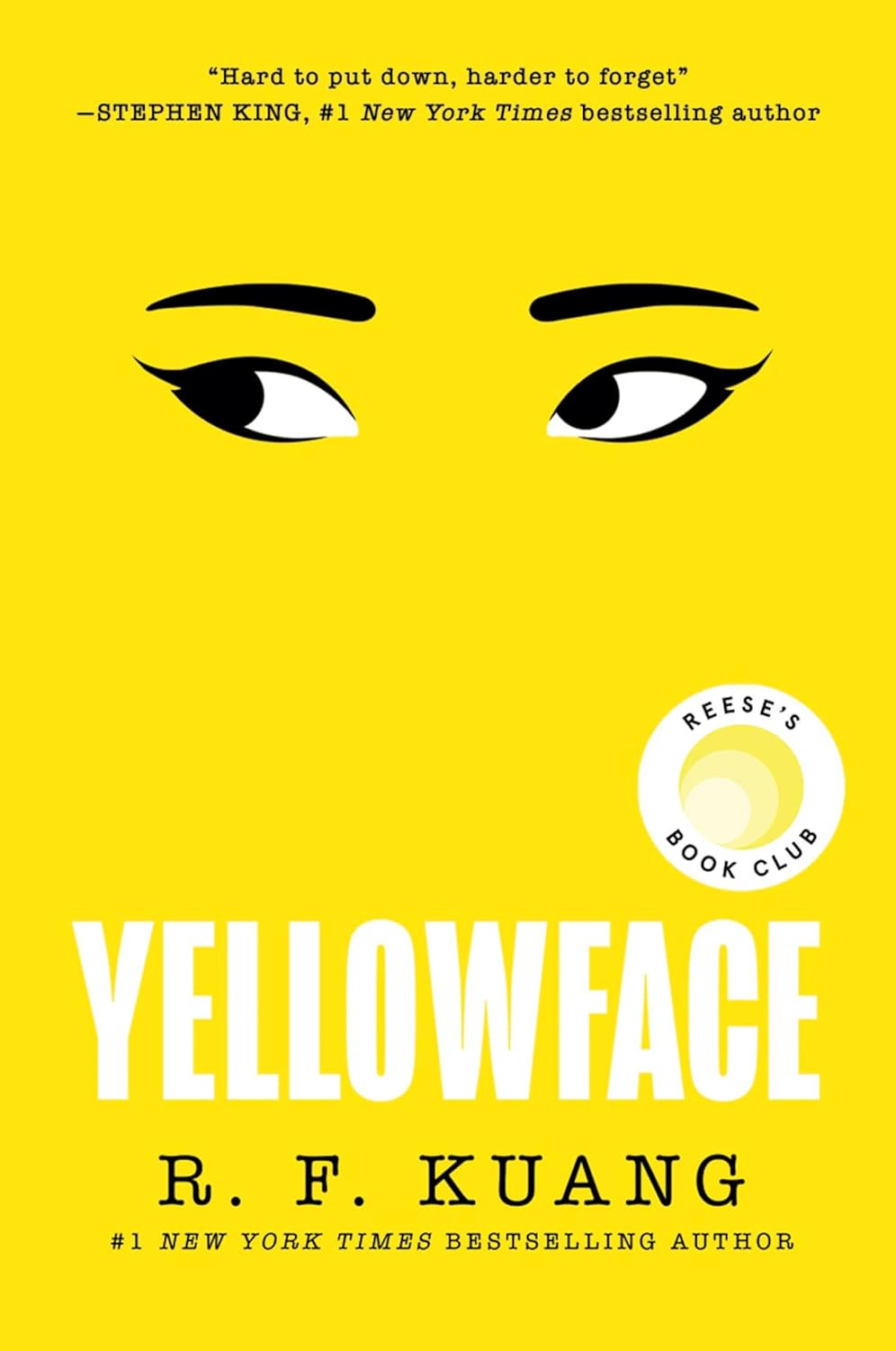 Yellowface book cover (summer reads for mom)