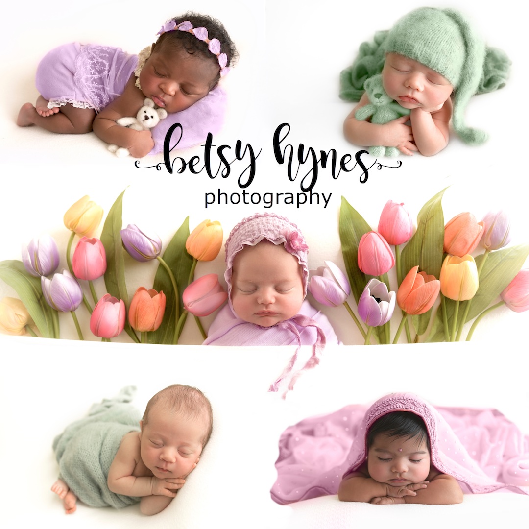 Betsy Hynes Photography- logo photo - Betsy Hynes newborns posed for photos