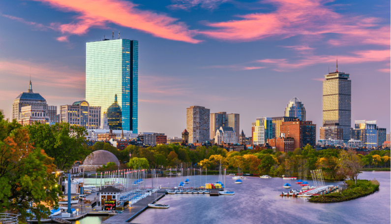 Boston city skyline