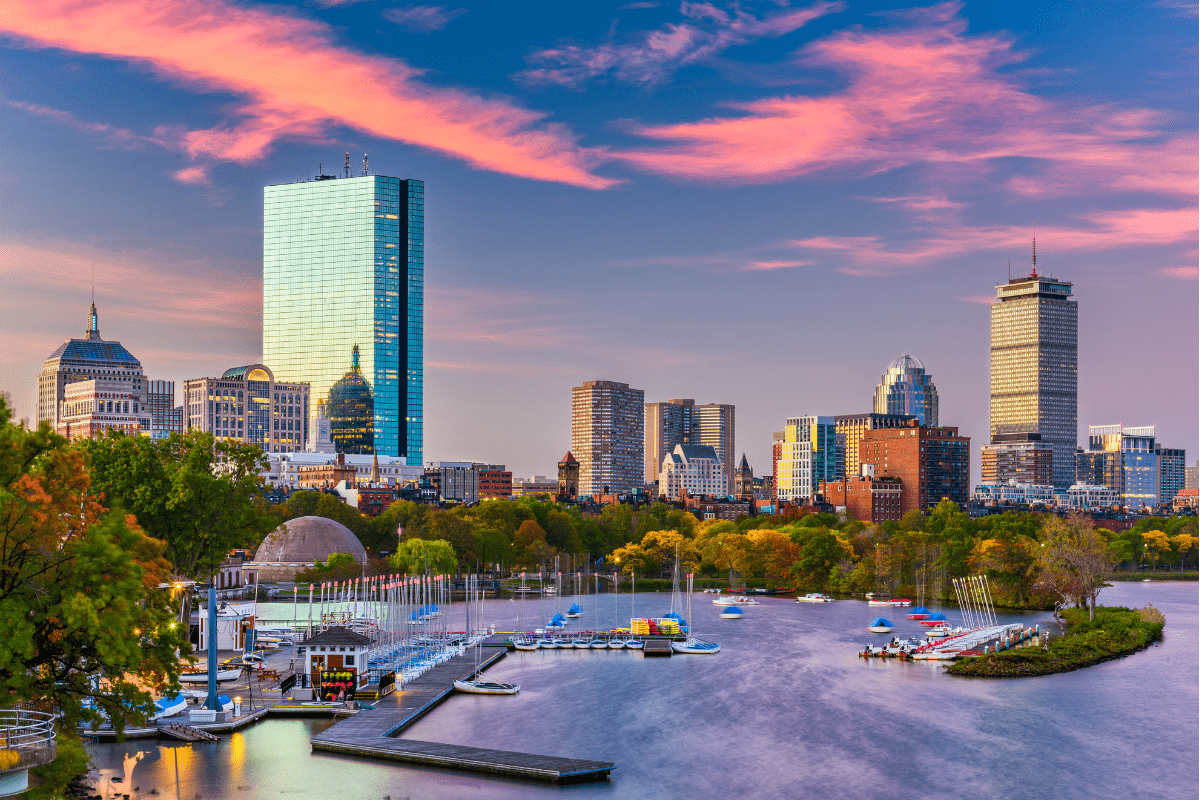 Boston city skyline