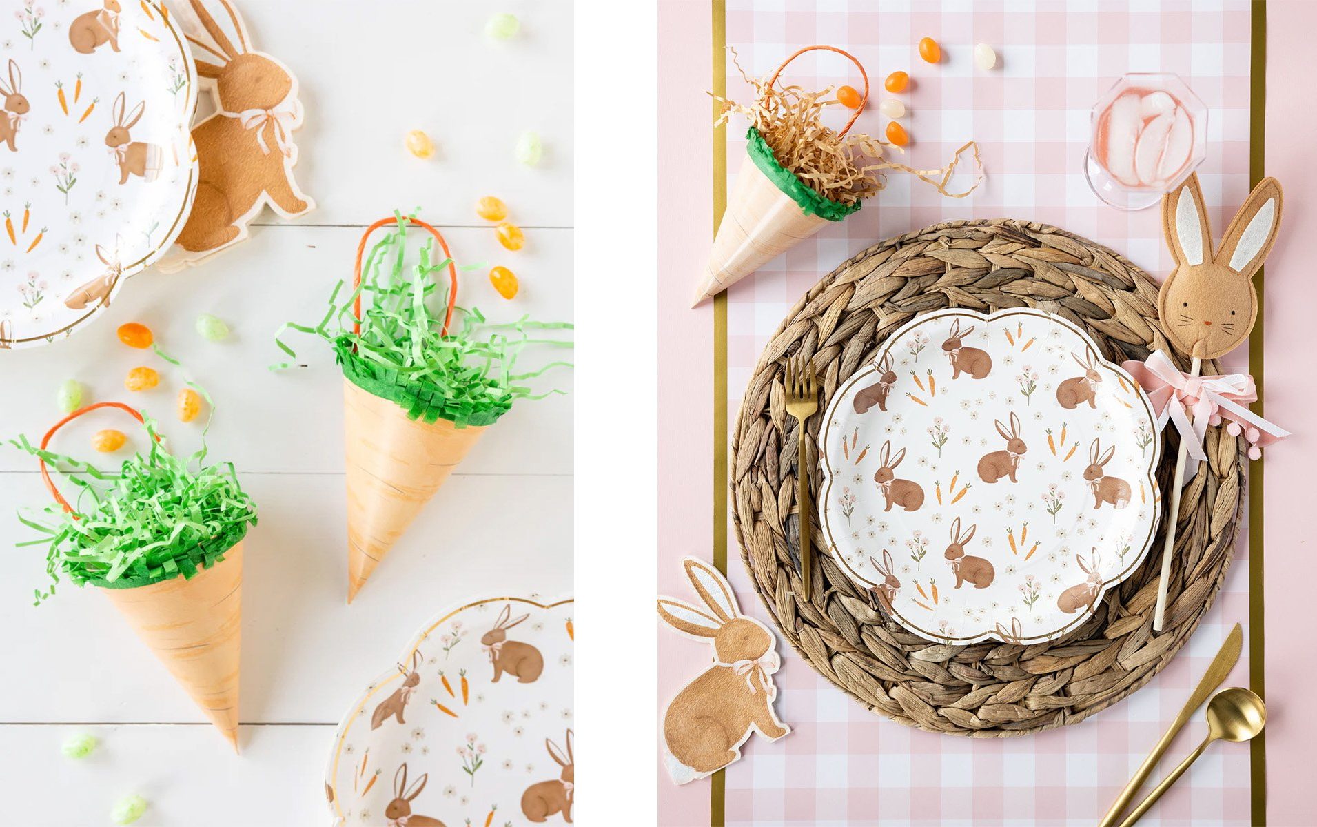 Carrot Treat bags on a dessert table