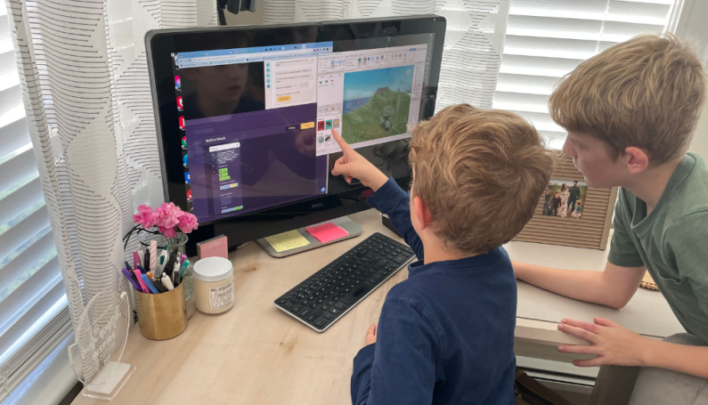 Boys coding