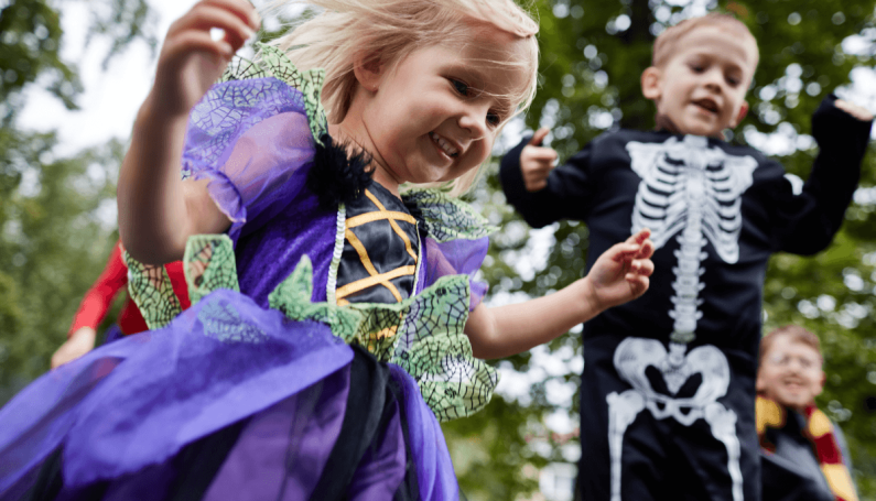 child in princess Halloween costume