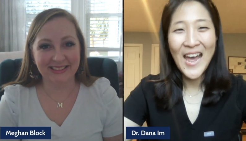 Video screengrab from question and answer with Dr. Dana Im