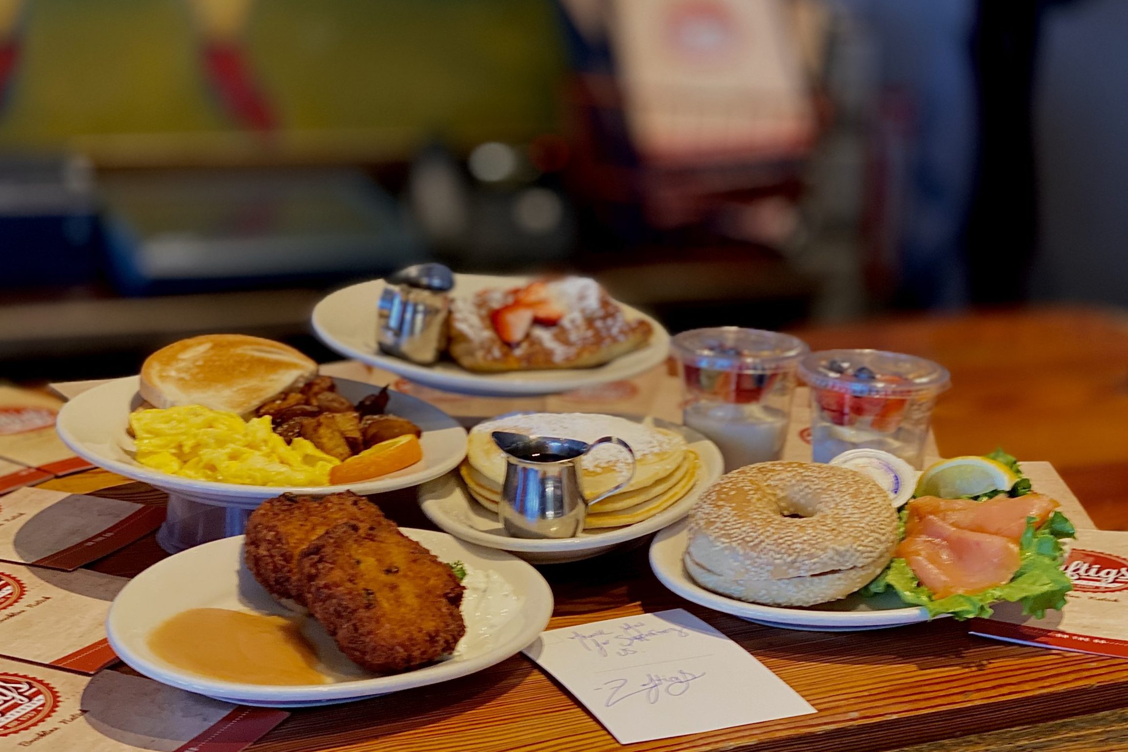 brunch at Zaftig's (brunch restaurants for families in MetroWest Boston)