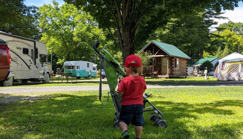 family camping working - Boston Moms