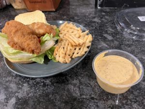 Plate of food for child