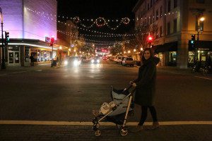 Stroller napping on New Year's eve.