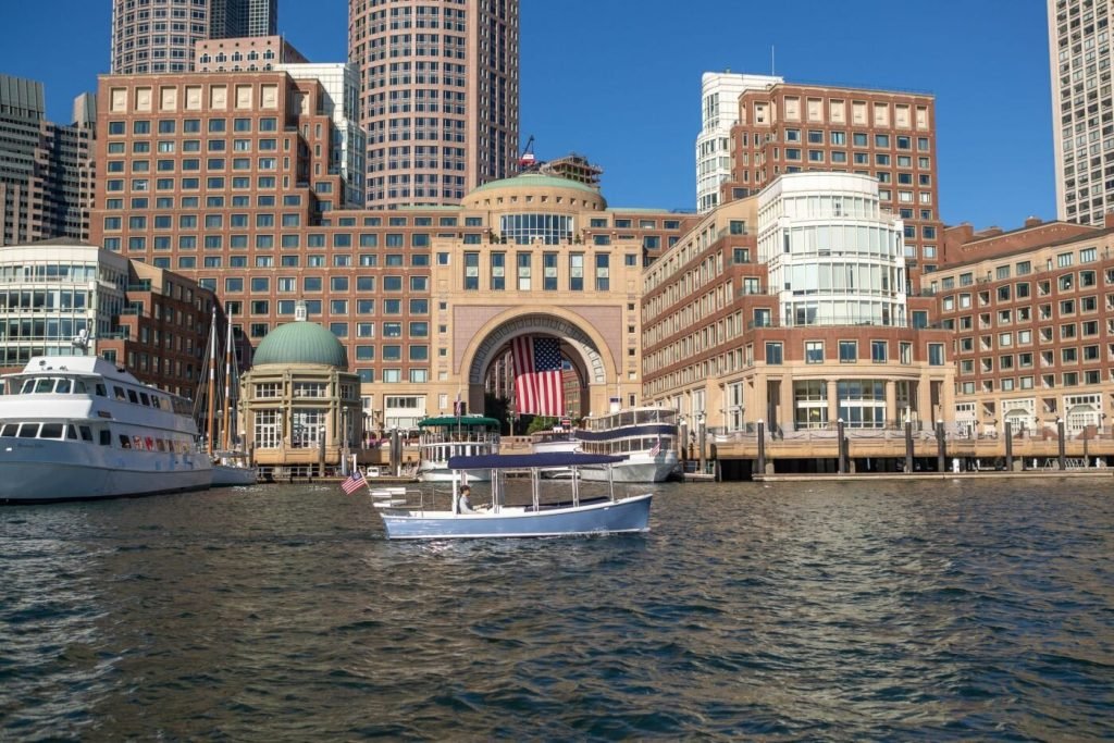 Boston by electric boat date night