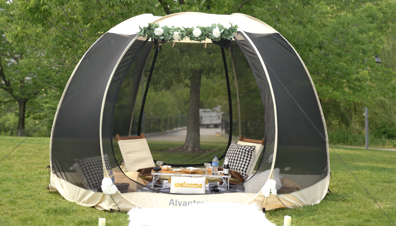 Keenee picnic setup