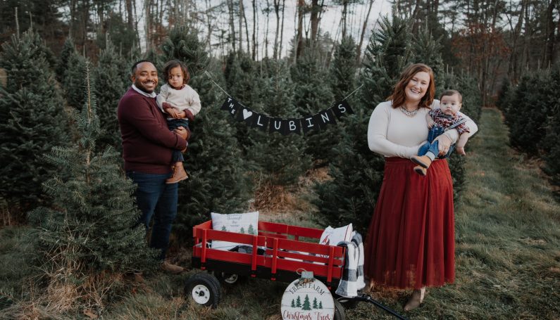 family holiday photo card
