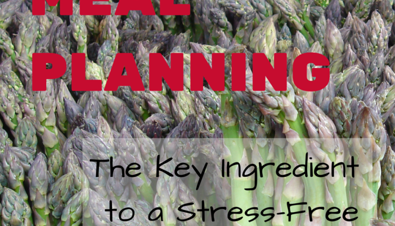 MEAL PLANNING: the key ingredient to a stress free dinner