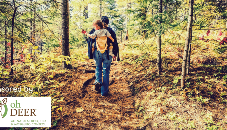 mother and child hiking (hiking trails in Boston and New England for families)