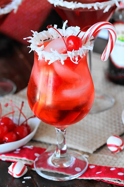 Santa Shirley Temple Mocktail