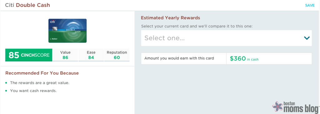 cinch financial personalized recommendations