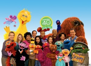 Photo: Muppets & Cast Photo, Sesame Street - Season 40 Anniversary Photo; photographed: Monday, February 24, 2009; Noon at Kaufman-Astoria Studios; Astoria, New York; Photograph: © 2009 Richard Termine. PHOTO CREDIT - Richard Termine
