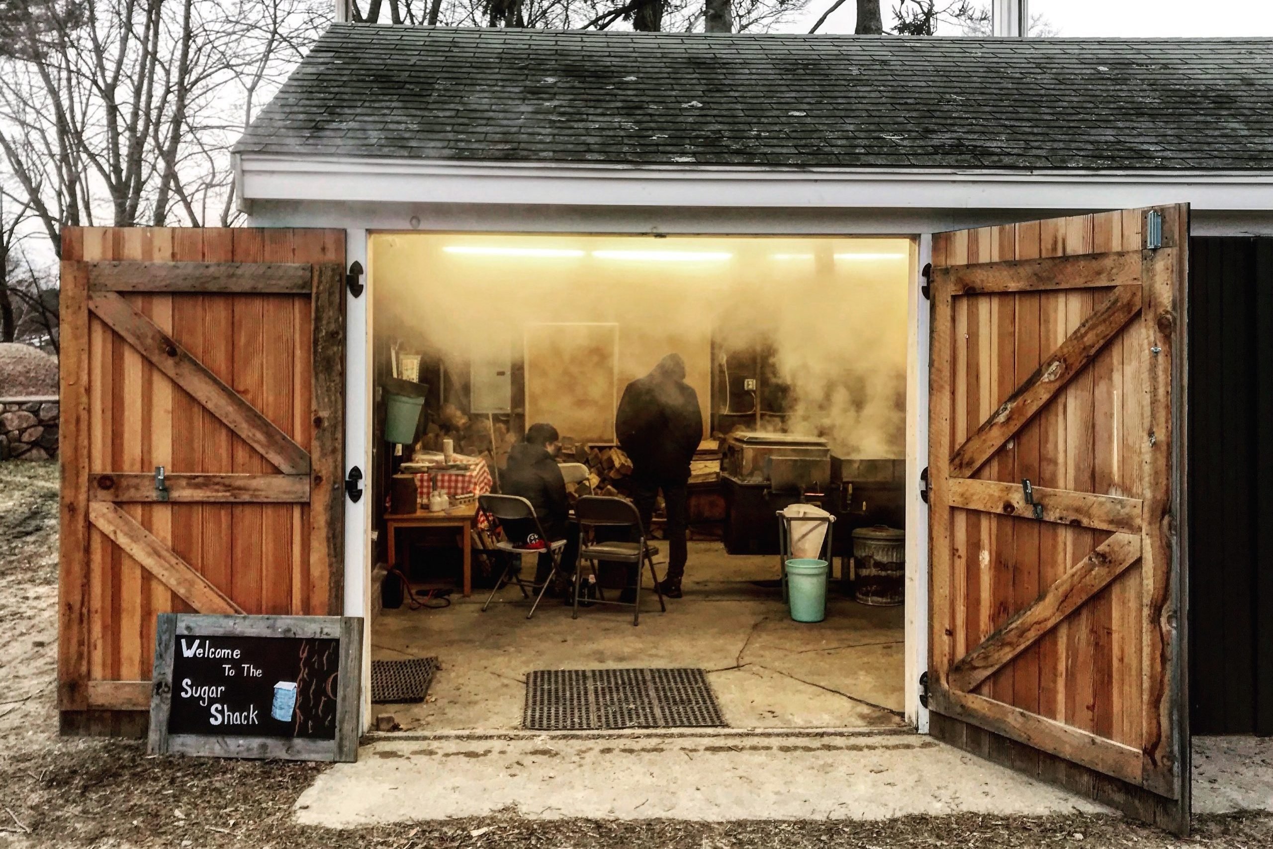 Maple sugar shack at Appleton Farms near Boston