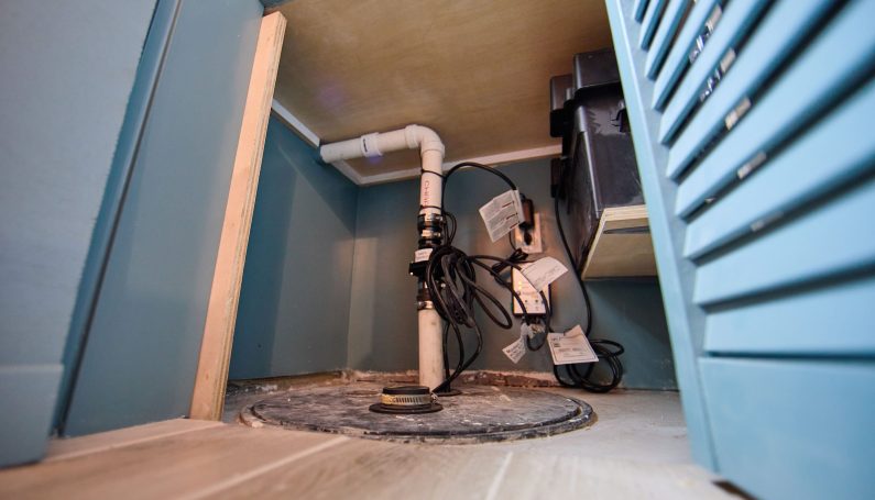 Basement sump pump
