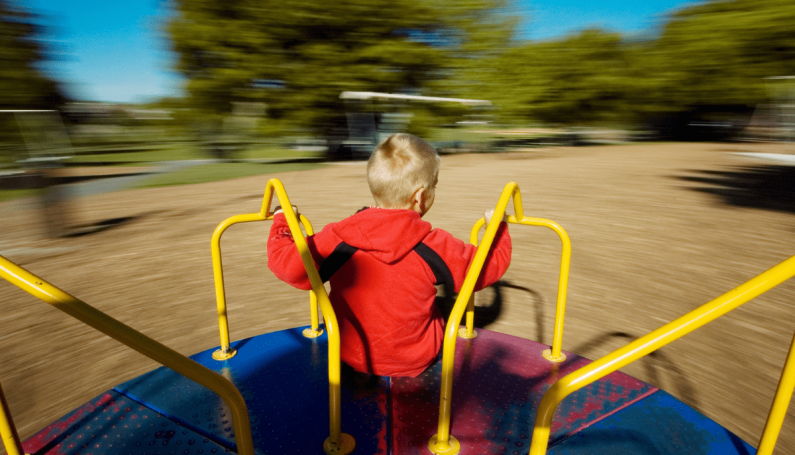 child on playground