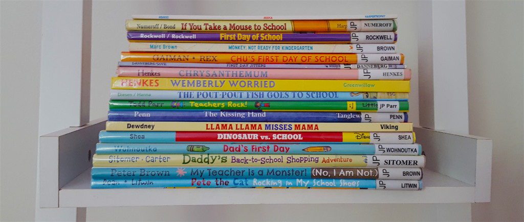 stack of back-to-school books