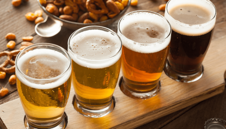 beer flight, boston breweries for families