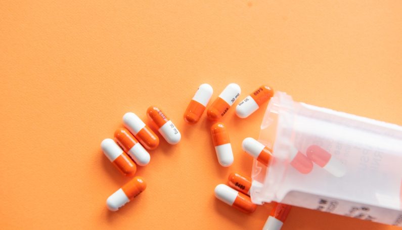 medicine in a bottle