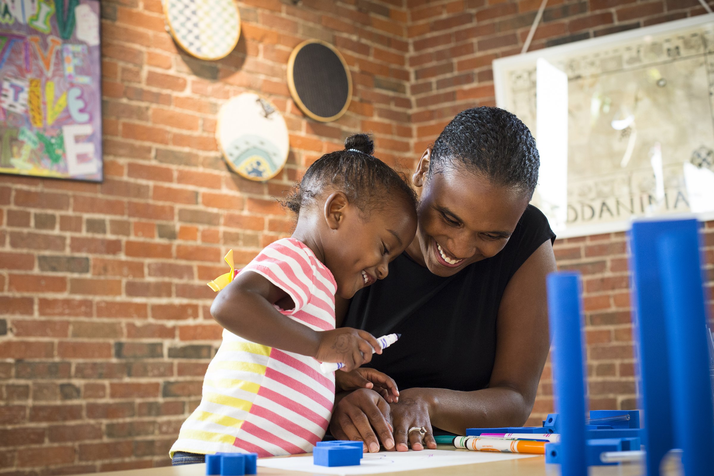 mother and child at Boston Children's Museum