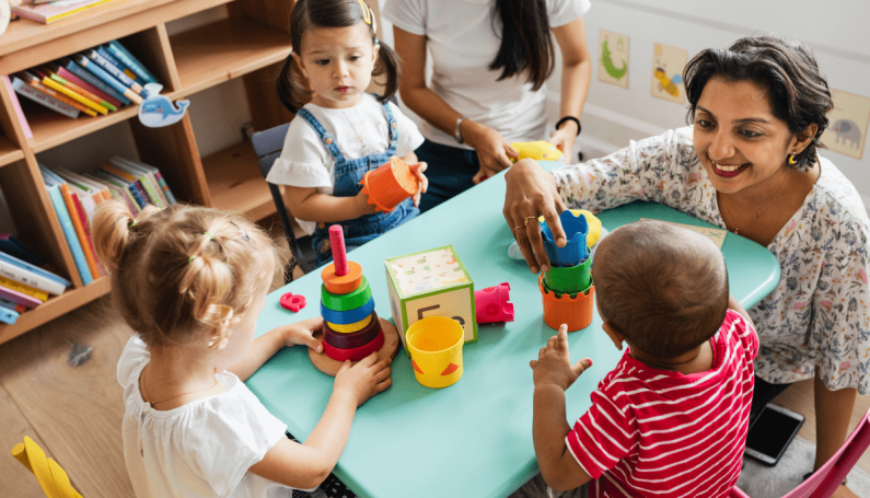 daycare teacher in classroom by rawpixel.com for Canva Pro