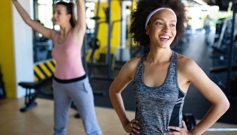 women working out (Zumba and exercise for moms for self-care)
