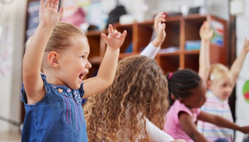 children at daycare (drop-in and backup child care in Boston)