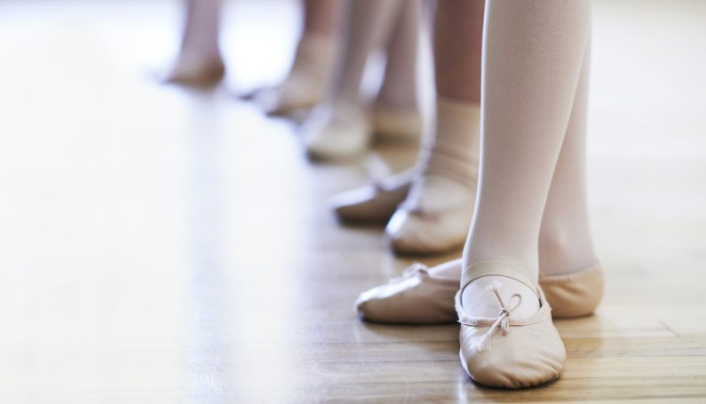 dance students feet in a dance studio (dance studios in Merrimack Valley and north west of Boston)