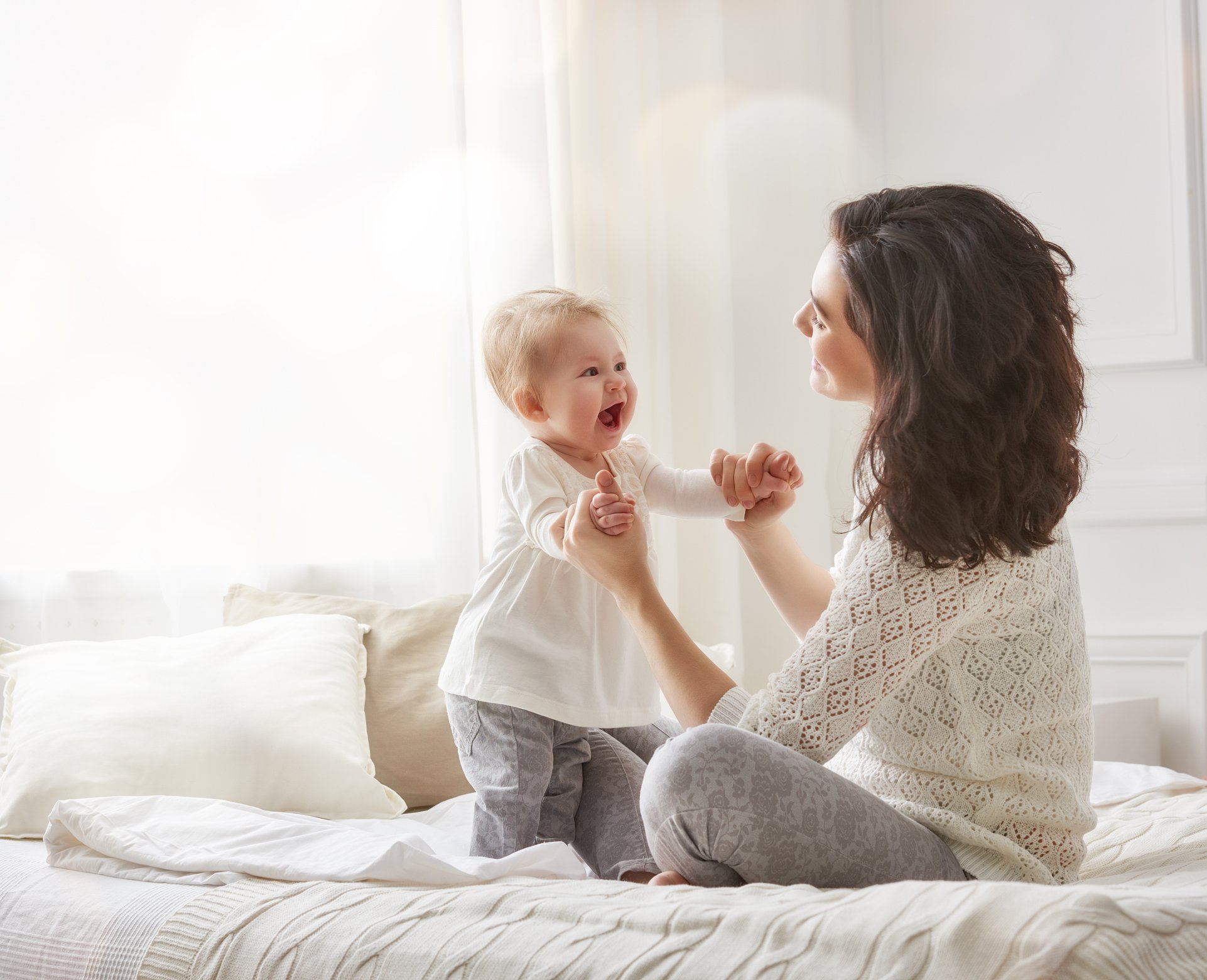 mother playing with baby (journey to parenthood, single mother by choice)