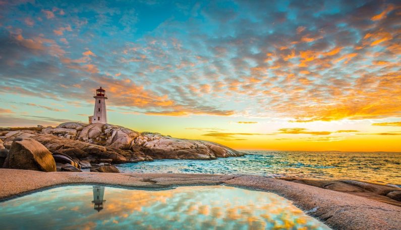 Peggy's Cove lighthouse in Halifax, Nova Scotia (road trip from Boston to Nova Scotia)