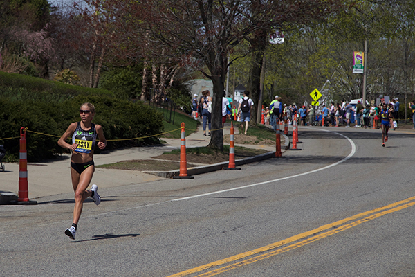 Leader female Boston Marathon