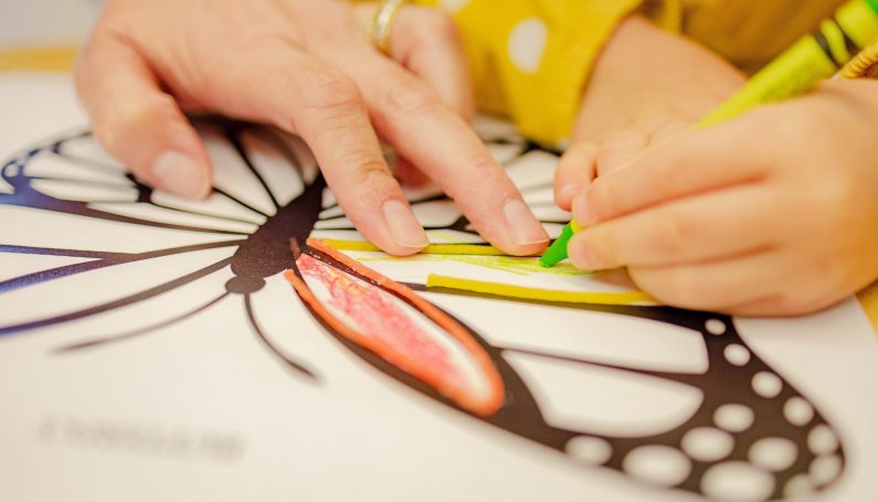 child and parent coloring, ways parents and children can connect and bond