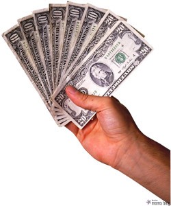 That's for my trip to Target. High Rollin'.