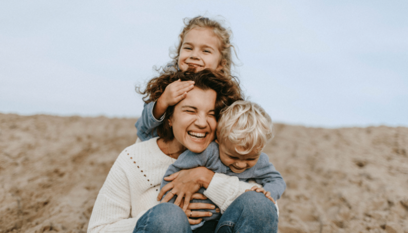 mother and two children (Dear Fellow Mother, Please Tell Me Your Secret)
