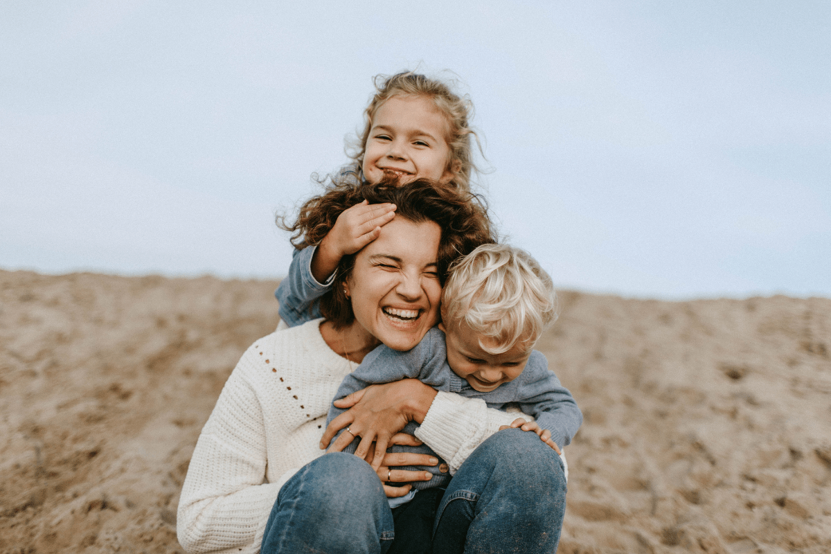 mother and two children (Dear Fellow Mother, Please Tell Me Your Secret)
