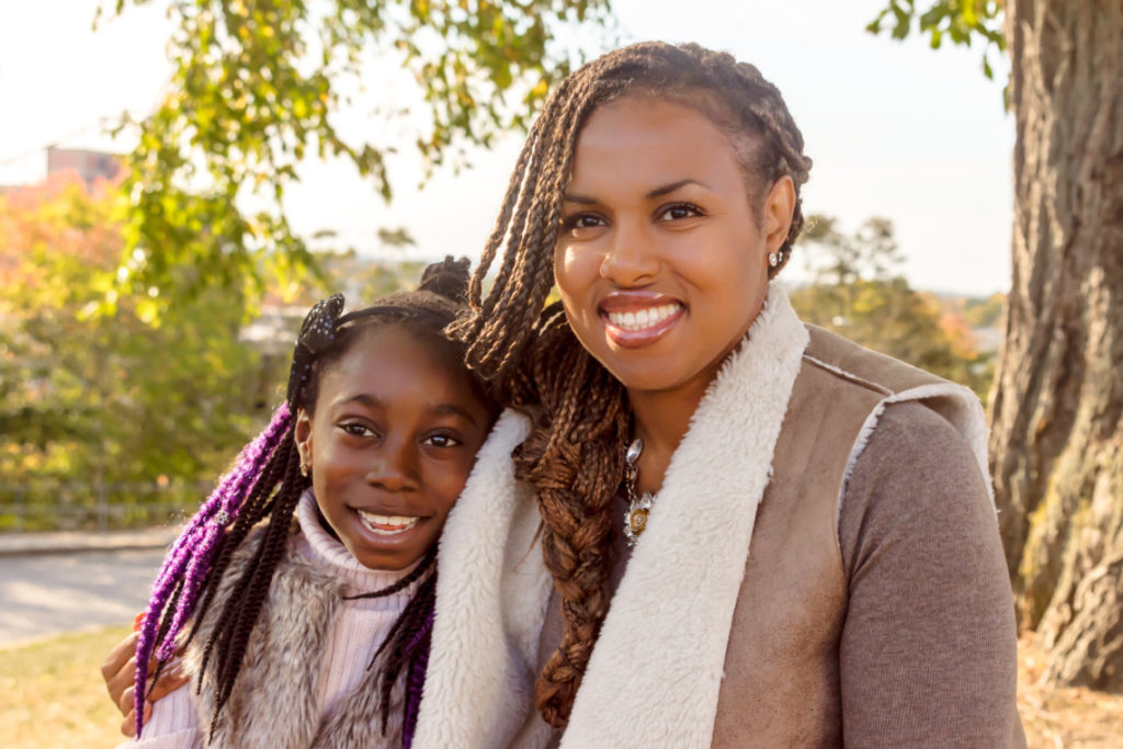 mother and daughter