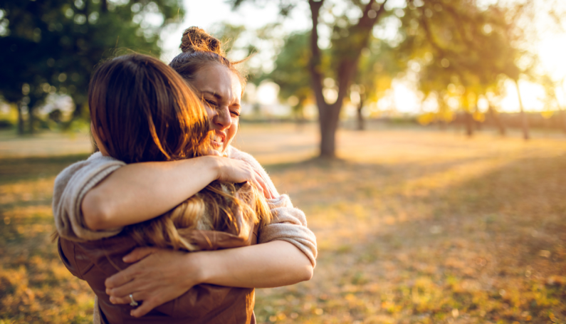 post-pandemic life hug - Boston Moms