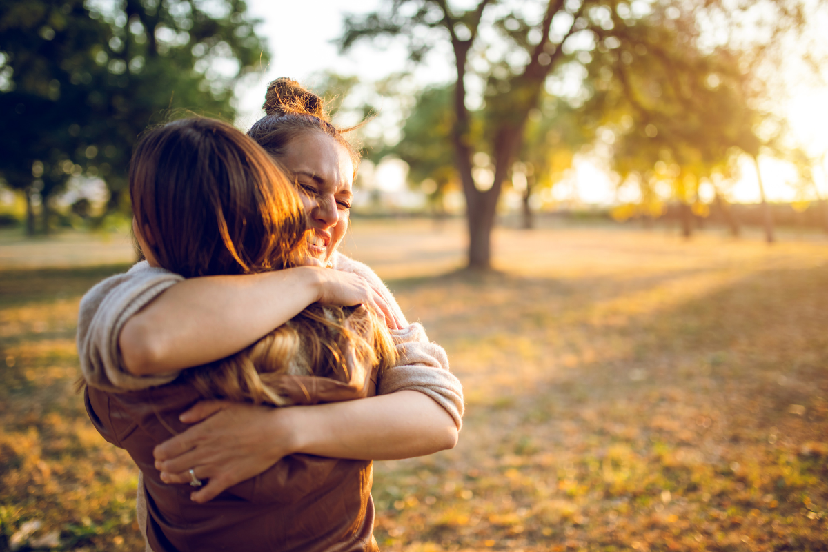 post-pandemic life hug - Boston Moms