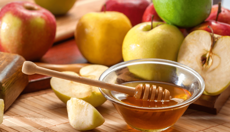 apples and honey for Rosh Hashana — the Jewish New Year