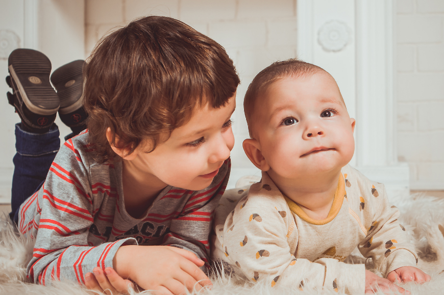 baby and toddler, first child and second child