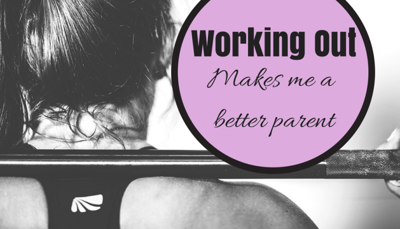 woman back squatting barbell: working out makes me a better parent